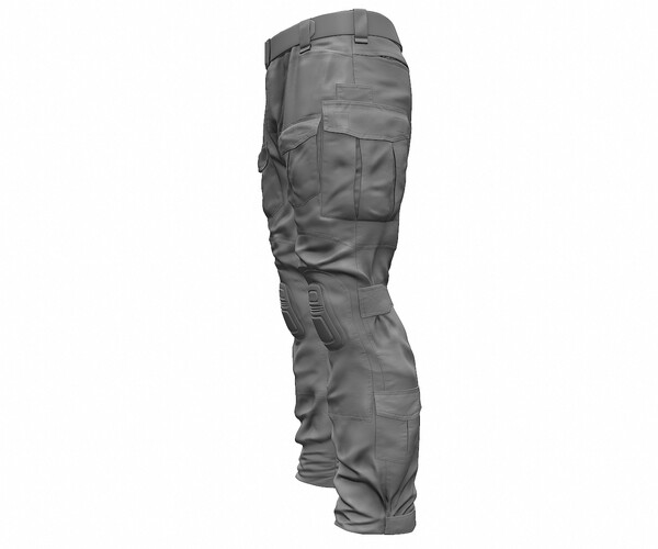 ArtStation - Military Cargo Pants High Poly 3d model (ZTL/OBJ) | Game ...