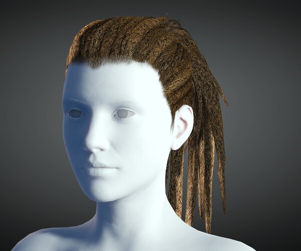 ArtStation - Dreads Hair Rasta low poly | Resources