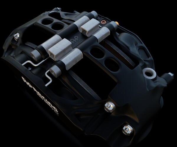 ArtStation - AP Racing Caliper CP9665 2 colour and Dirt Map | Resources