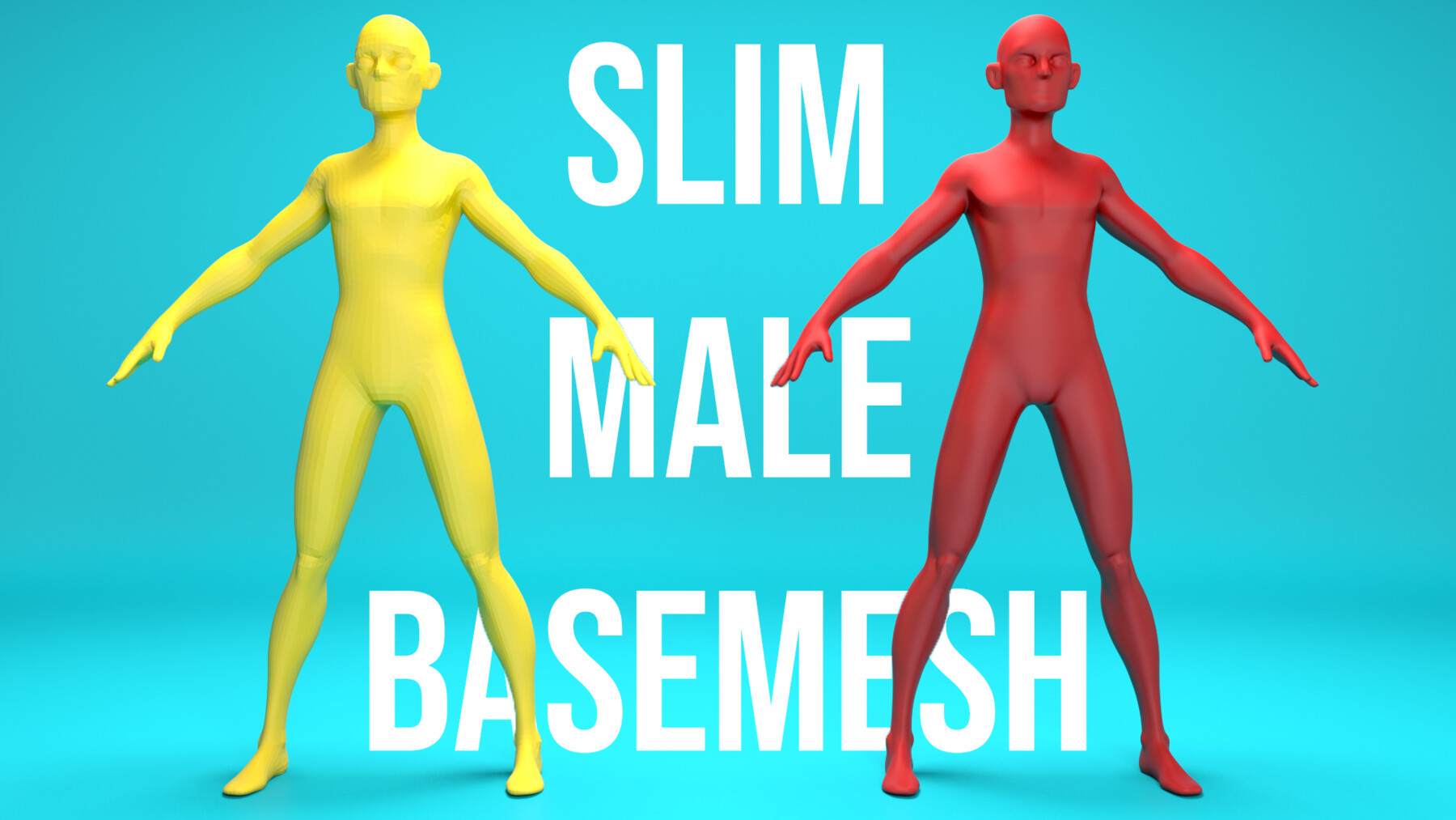 ArtStation - Customize Male Base Mesh-Anime Style