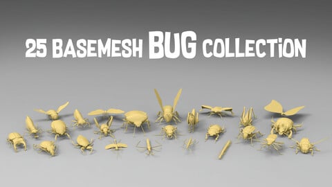25 basemesh bug collection