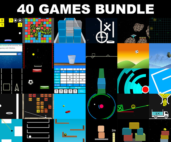 ArtStation - 40 Games Bundle - Unity Complete Project Templates | Game ...