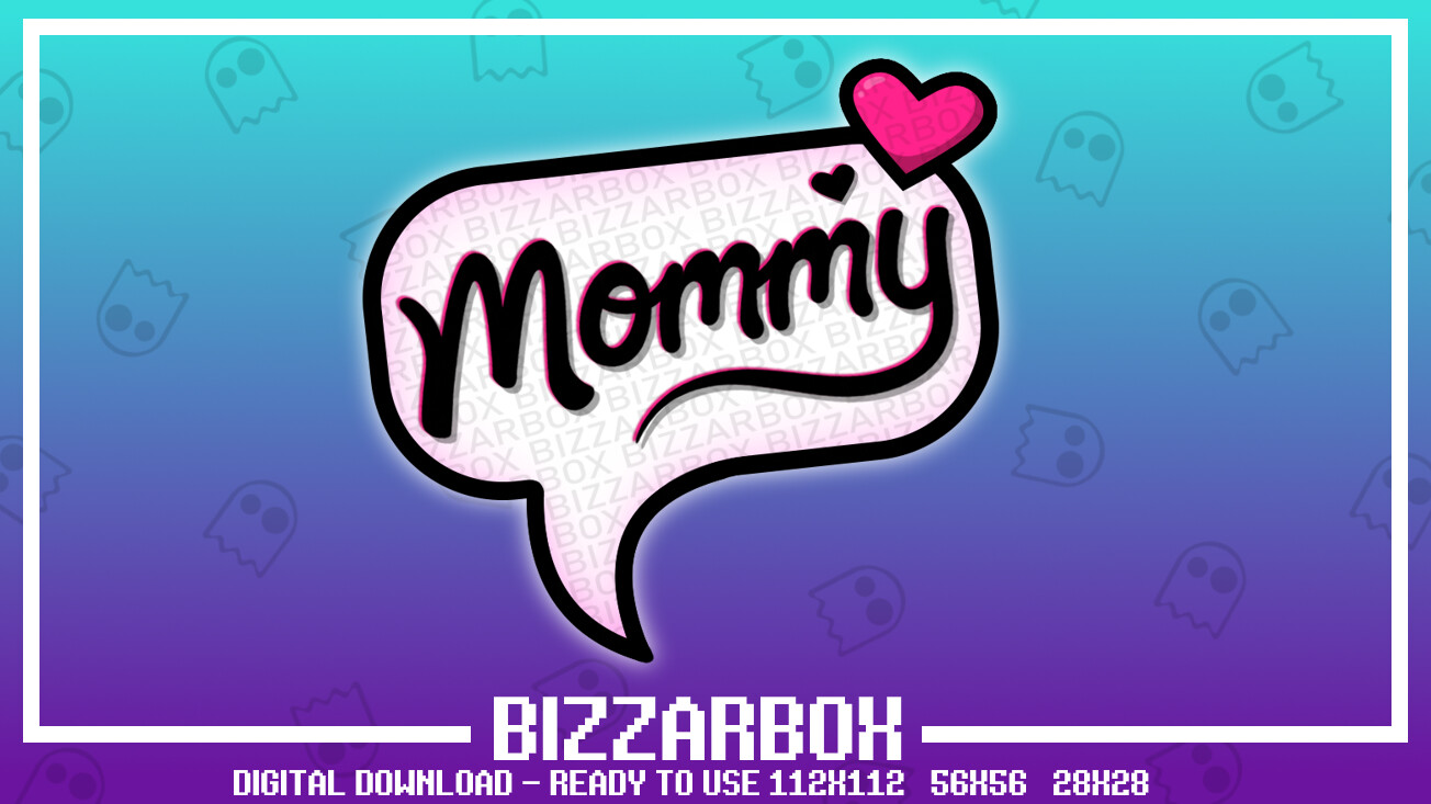 Artstation Twitch Emote Say Mommy Artworks