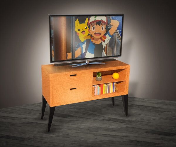 ArtStation Classic Woody Tv stand Resources