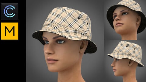 Burberry Style Bucket Hat