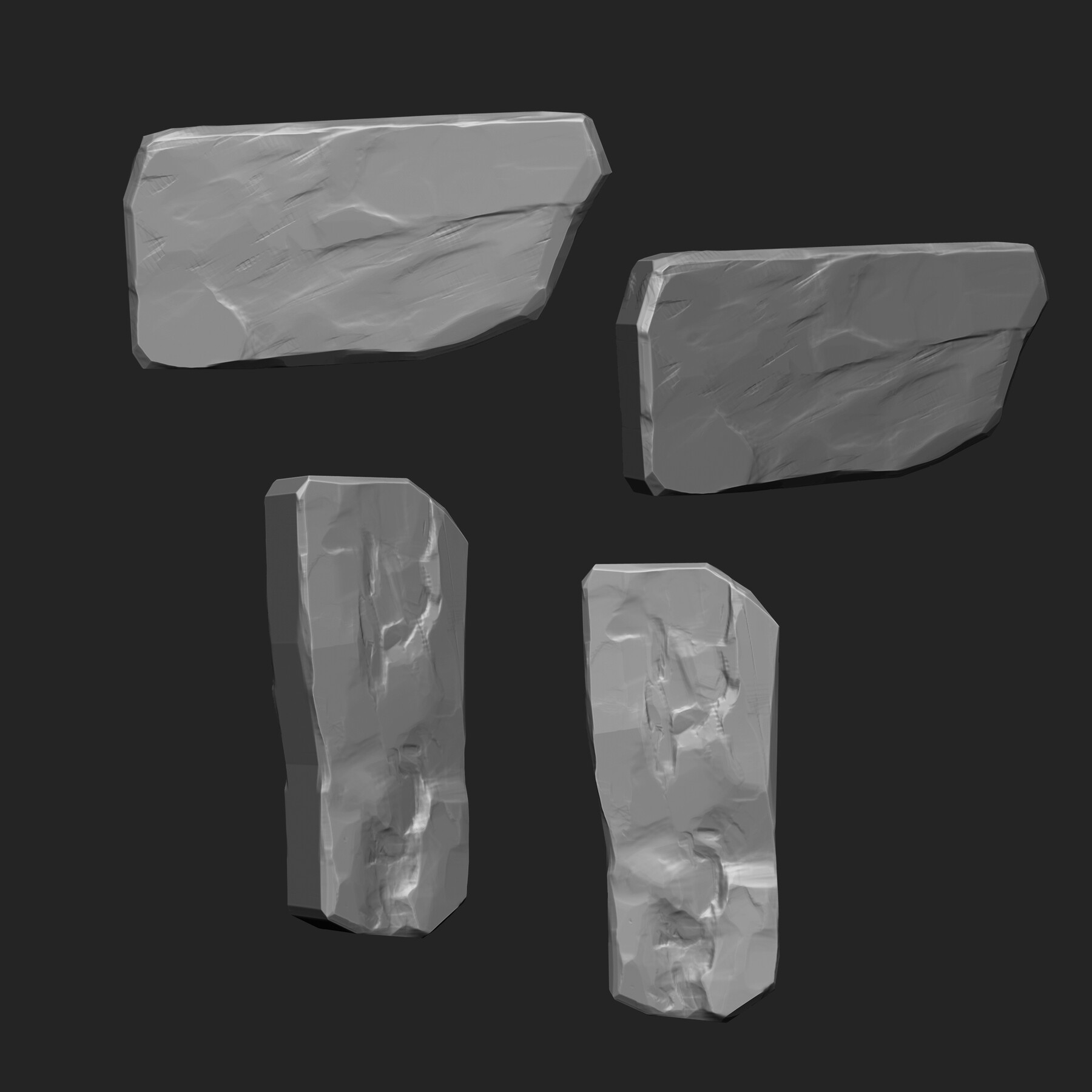 ArtStation - Stylized Stone IMM Brushes 50 in one Vol. 4 | Brushes