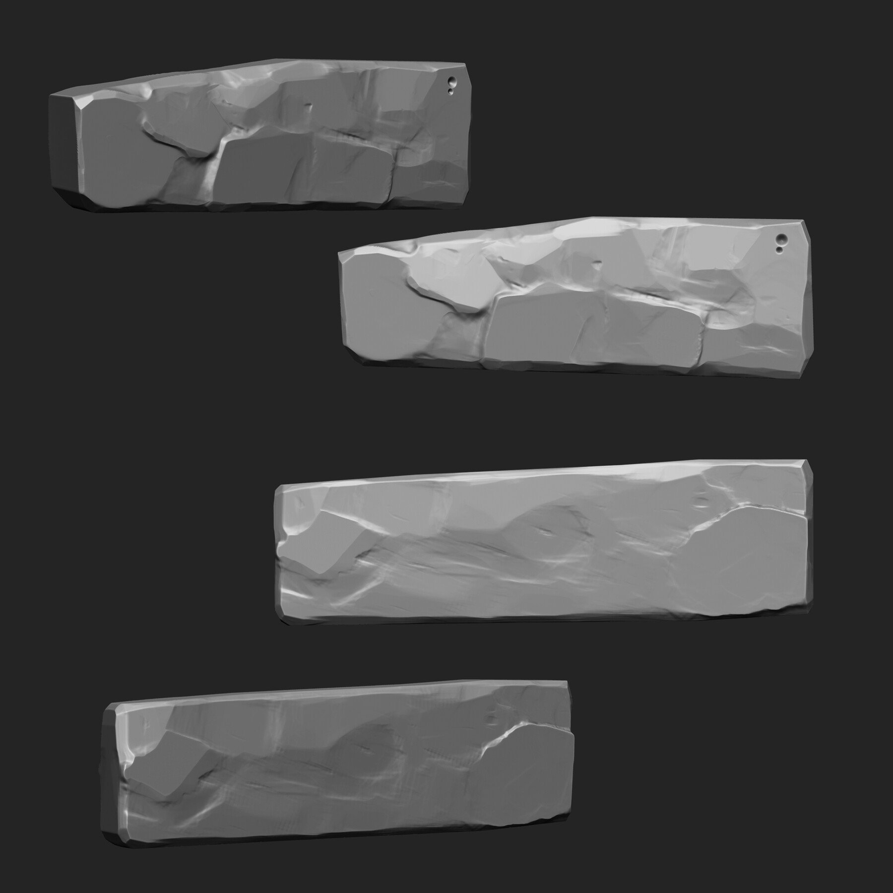 ArtStation - Stylized Stone IMM Brushes 50 in one Vol. 4 | Brushes