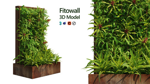 Decoration greenwall fitowall with plant box