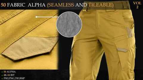 50 FABRIC ALPHA (SEAMLESS AND TILEABLE)-VOL 2