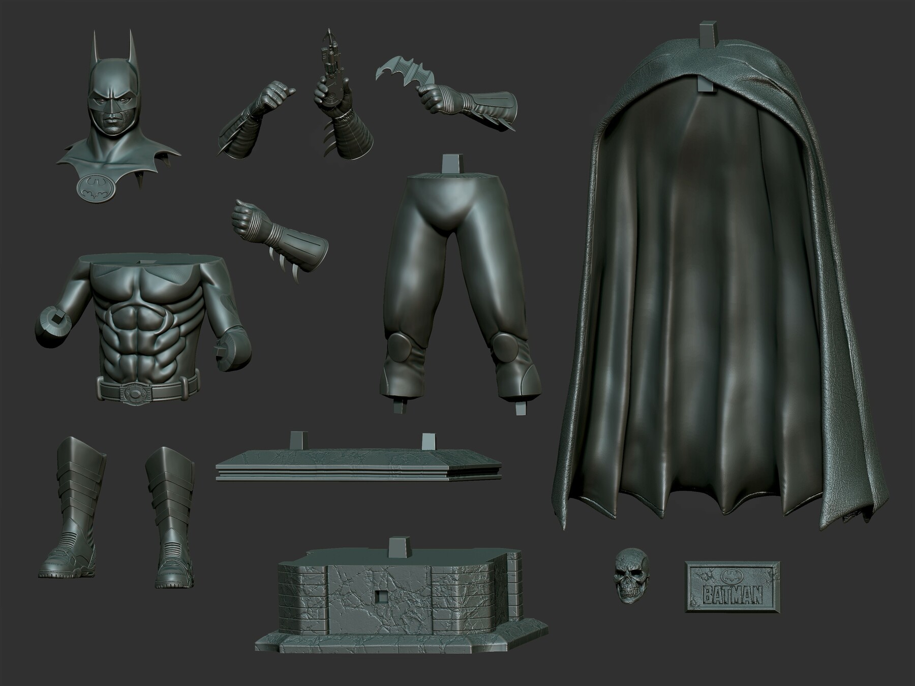 ArtStation - BATMAN 1989 (36cm STL) | Resources
