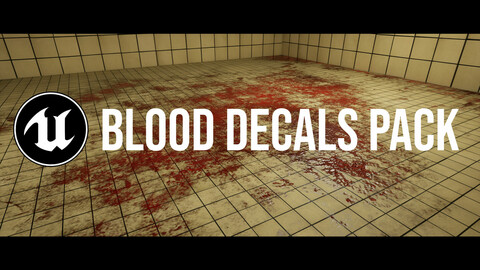 Blood Decals Pack for Unreal Engine