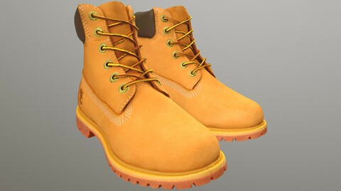 TIMBERLAND SHOES low-poly PBR