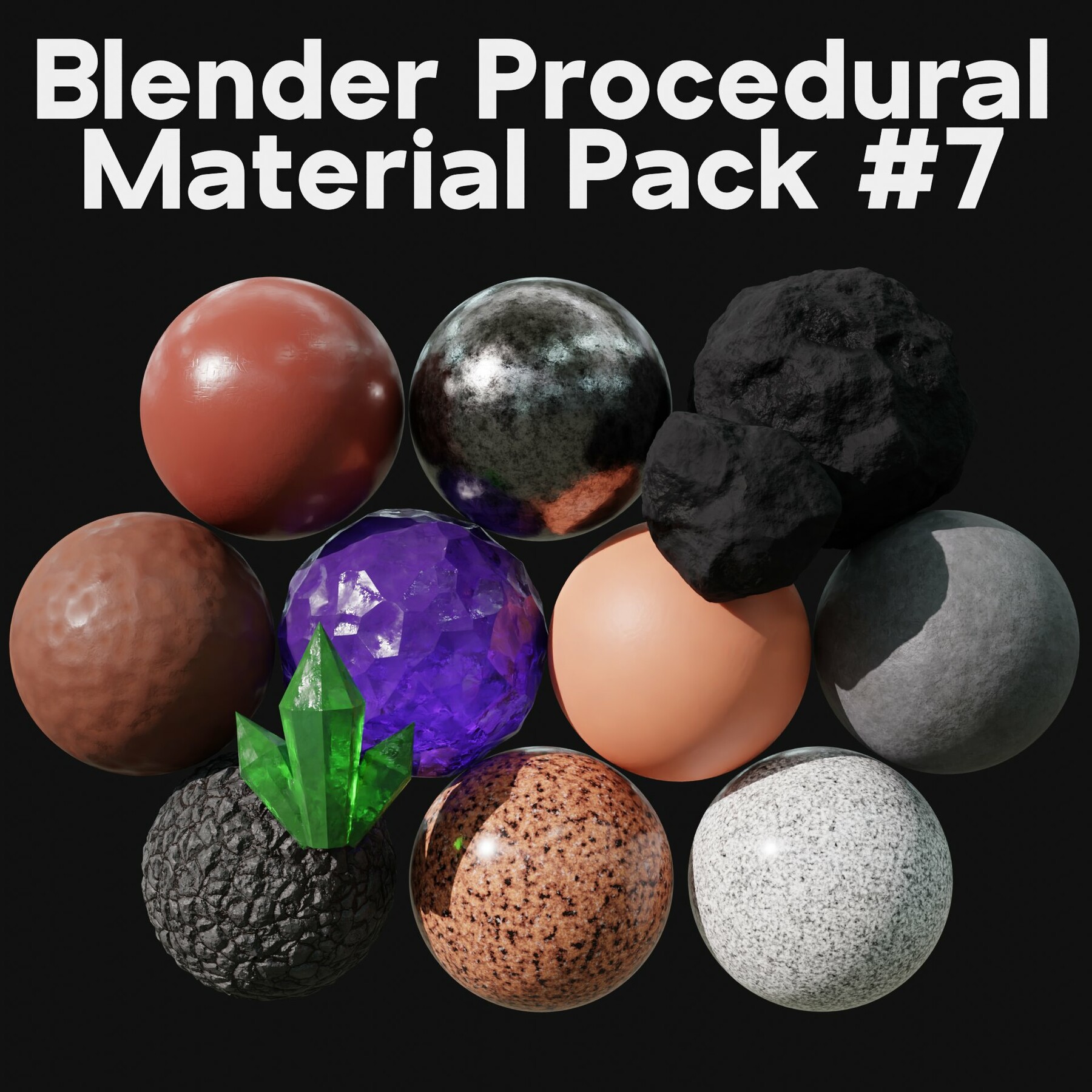 ArtStation Blender Procedural Material Pack 7 Resources