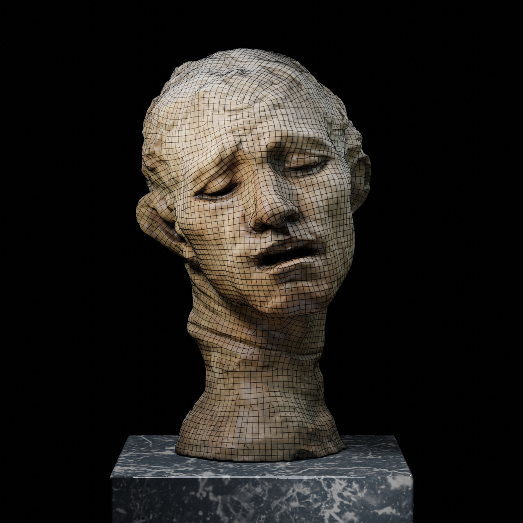 ArtStation Heroic Head of Pierre de Wissant from Rodin's Statues