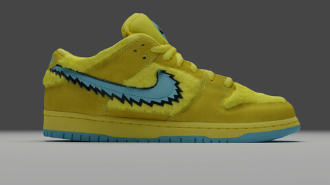 Nike SB Dunk Low Grateful Dead Bears Opti Yellow