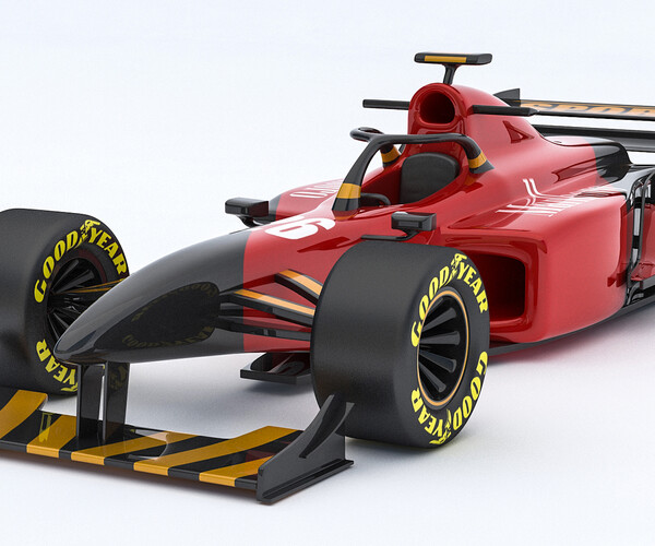 ArtStation - Formula 1 Red Car 2021 F1 race car 3D mode