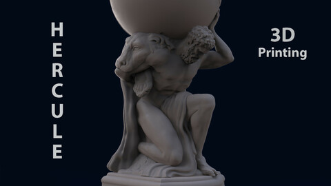 Hercule holding the globe
