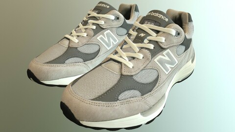 NEW BALANCE 992 SHOES low-poly PBR