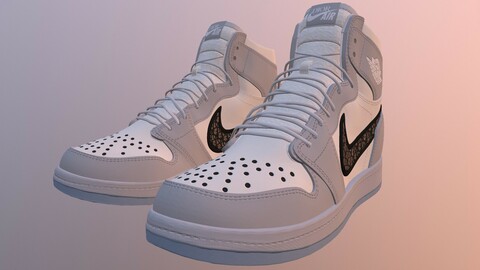 LeRoi3 / Digital Artist - Nike Air Jordan 1 x High End Brands - 3D