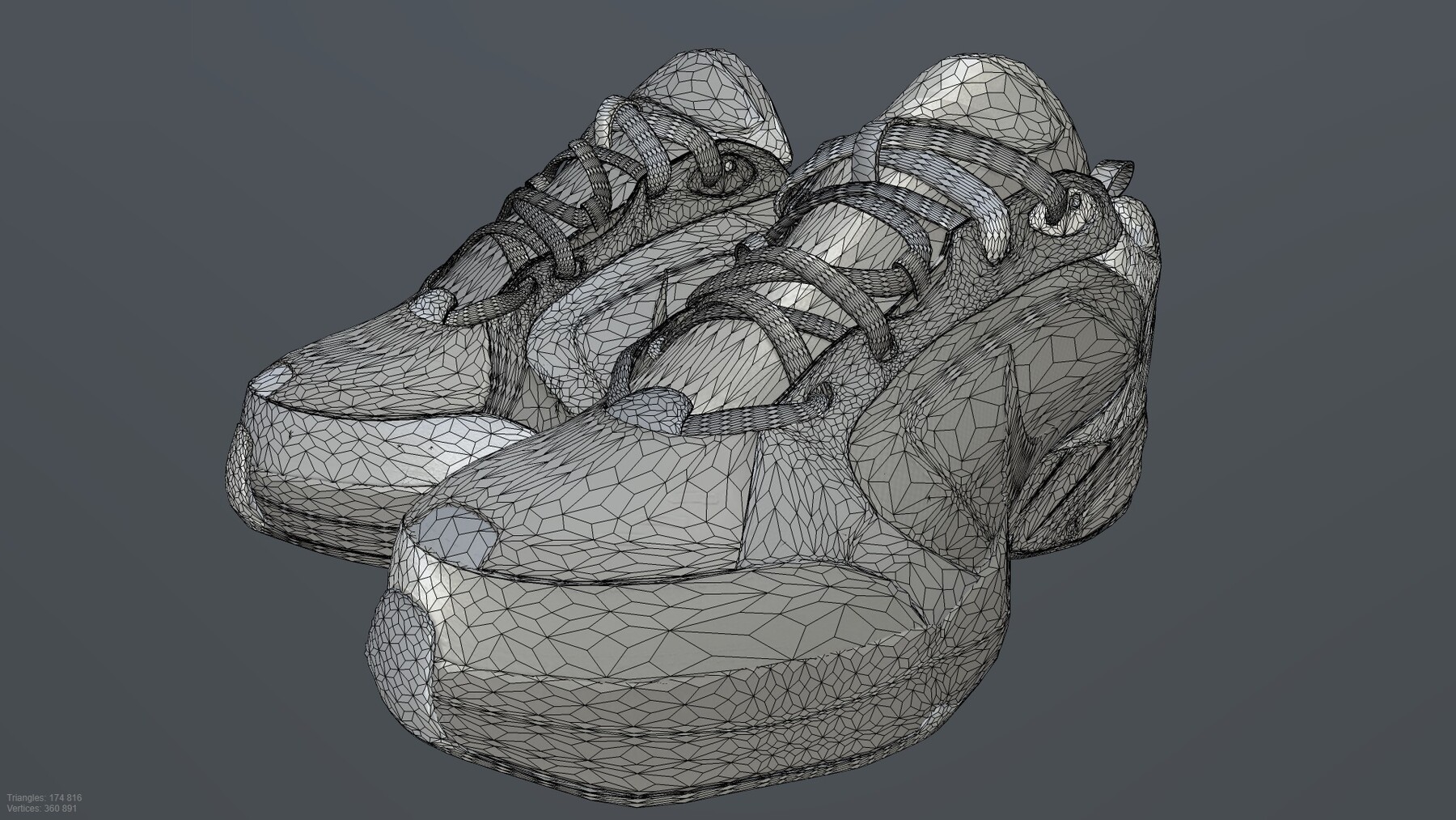 ArtStation - NIKE AIR MONARCH VI SHOES low-poly PBR | Game Assets