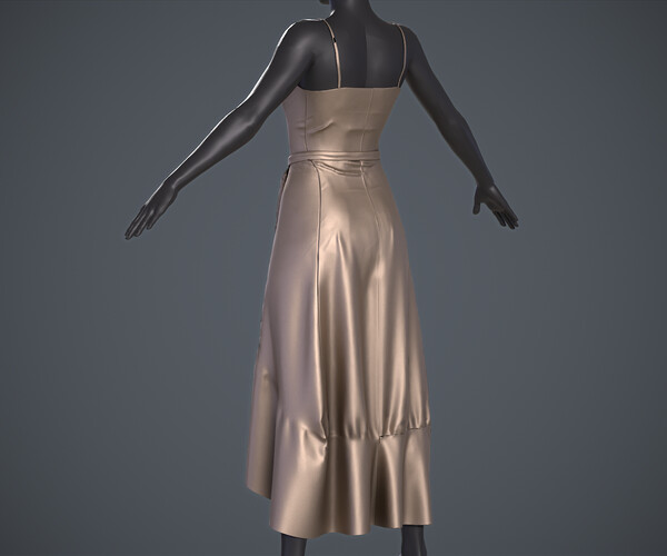 ArtStation Party Dress for games Game Assets