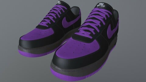 NIKE AIR FORCE 1 SHOES low-poly PBR