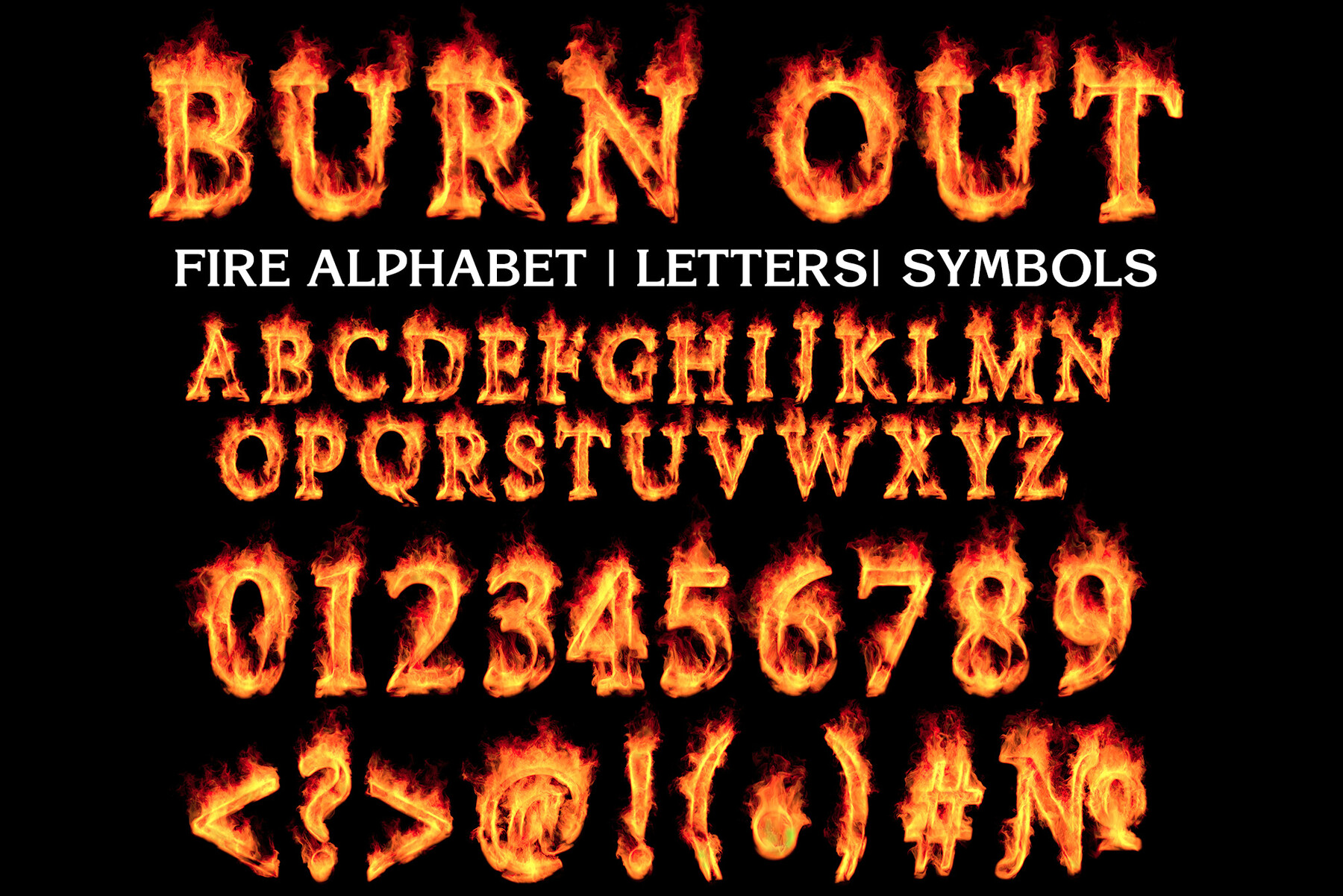 Mr Arthur Fire Alphabet Letters And Numbers Flaming Alphabet Set Of Letters In Flames