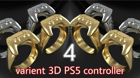 3D PS5 controller ring
