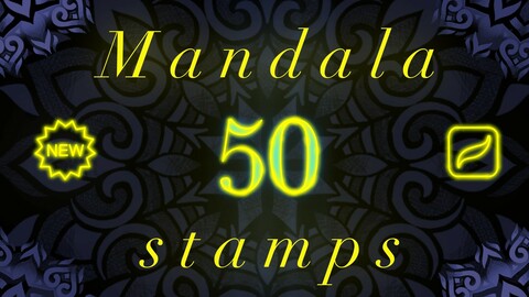 Procreate Mandala | Procreate stamps | Tattoo flash | Procreate flash | Procreate tattoo | Tattoo stencil | Procreate bundle | Tattoo design