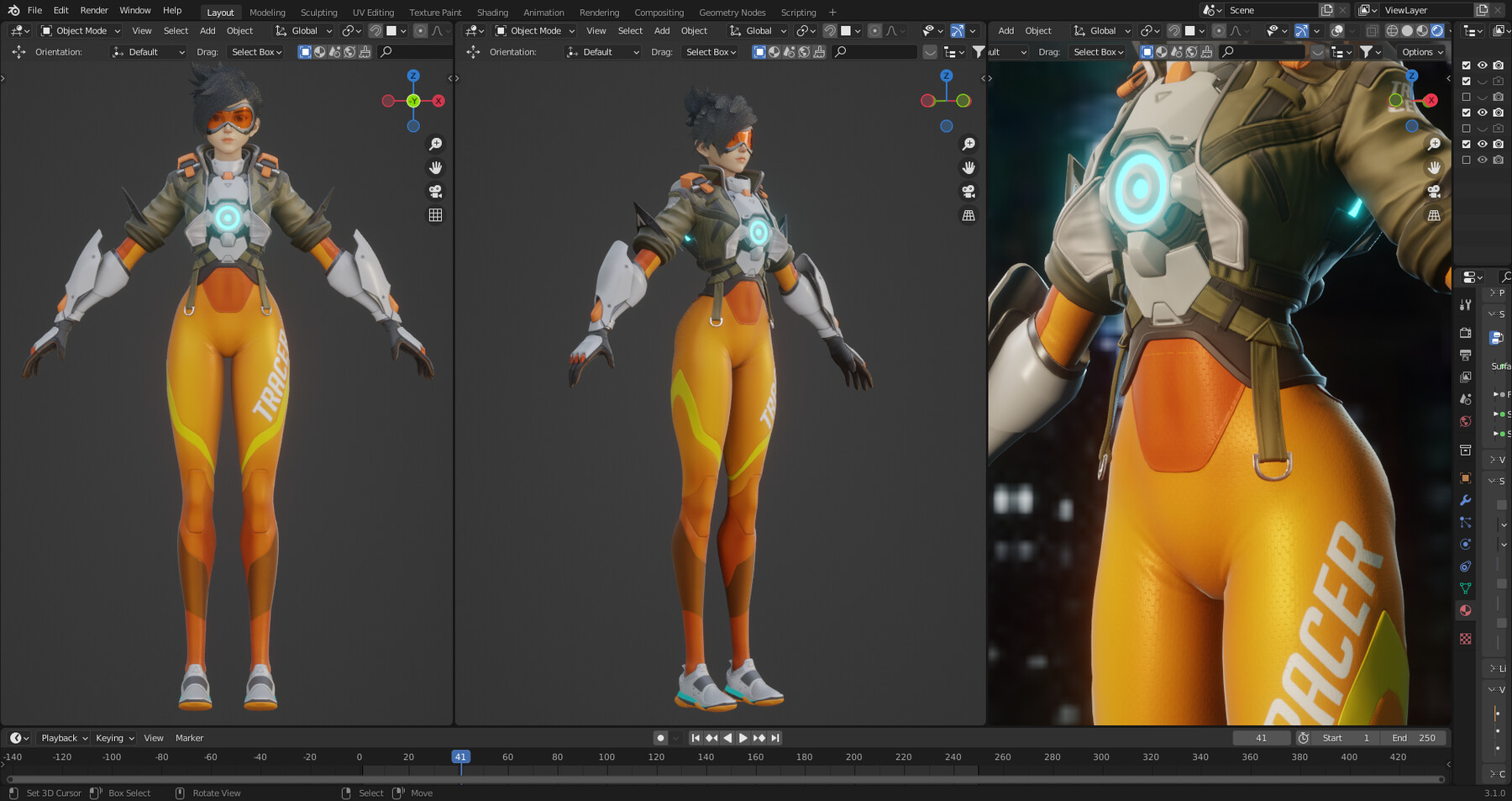 overwatch - tracer (2) - 3D model by jamoo106 (@jamoo106) [2acae81]