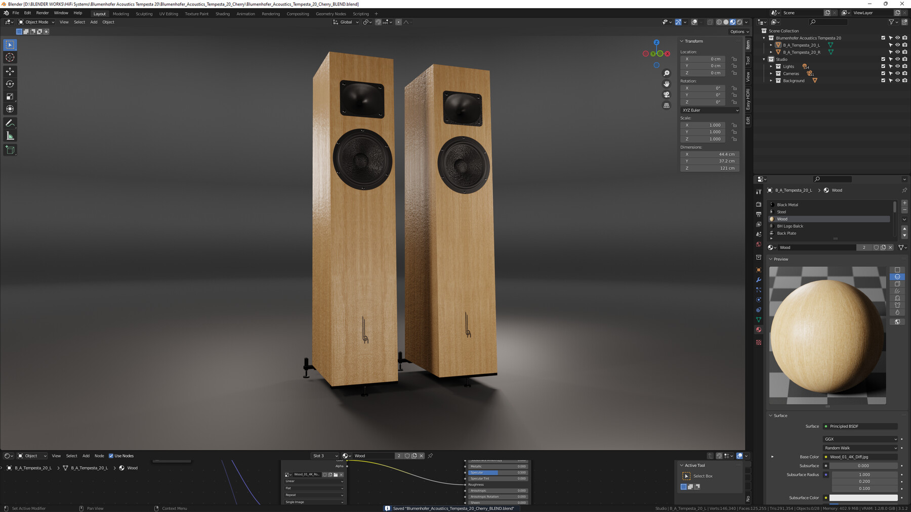 ArtStation Blumenhofer Acoustics Tempesta 20 Loudspeakers Pair