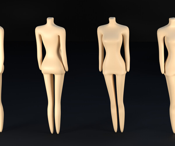 ArtStation - Low Poly Looking Mannequin - .blend, .fbx | Resources