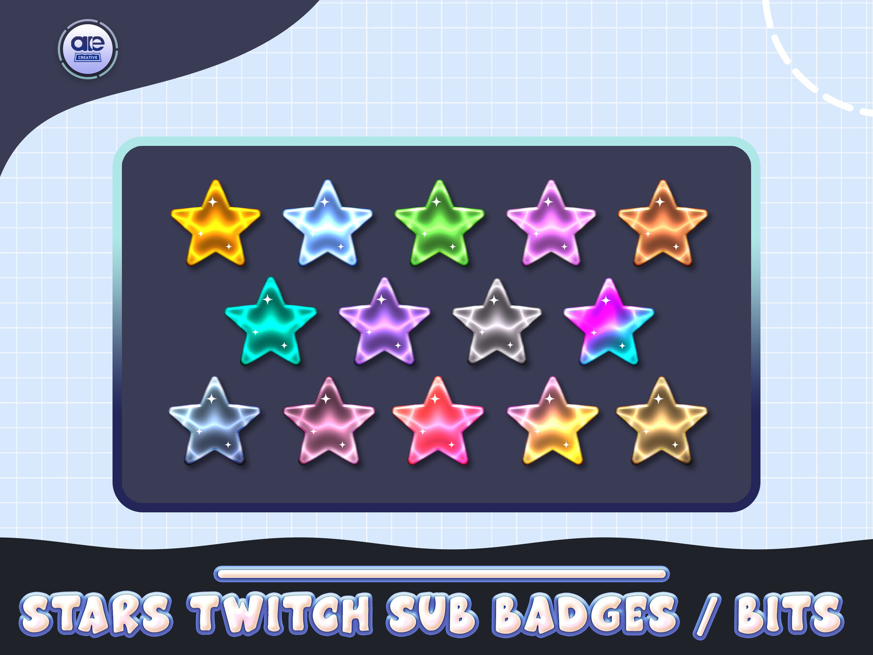 Custom Sub / Bit Badges for Twitch Cheer Channel Point 