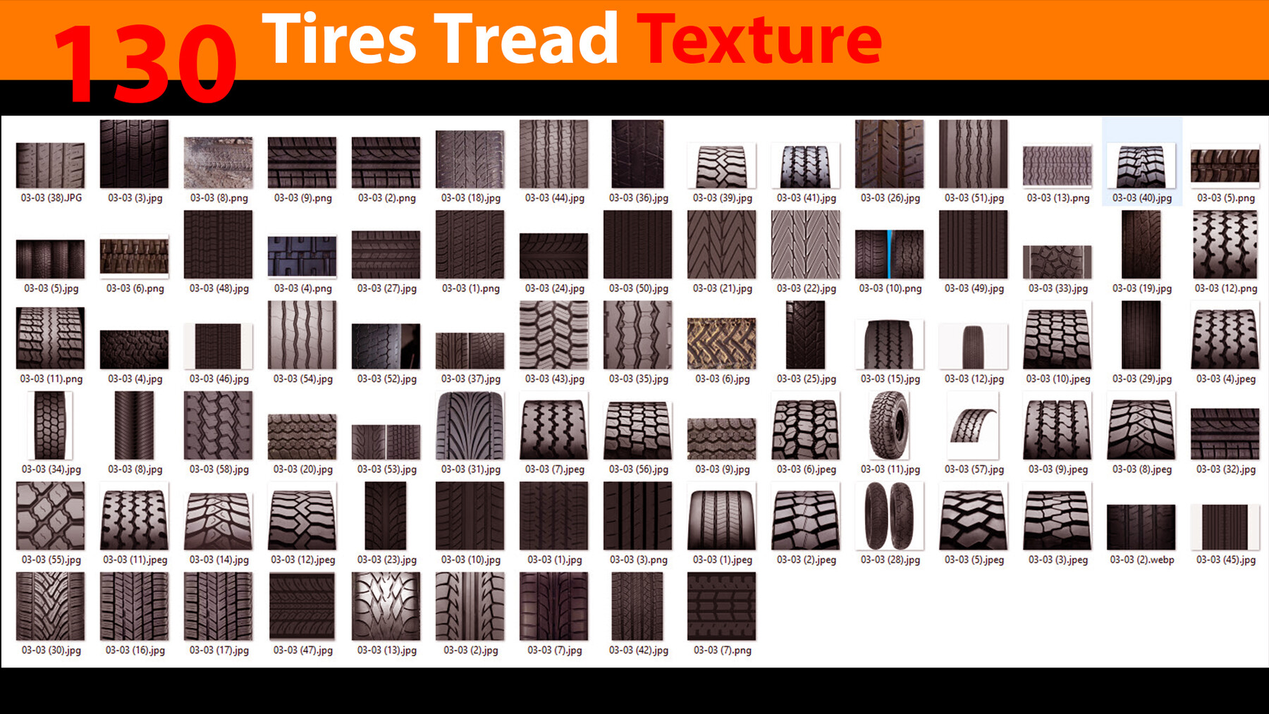 ArtStation 130 Tires Tread Texture Brushes