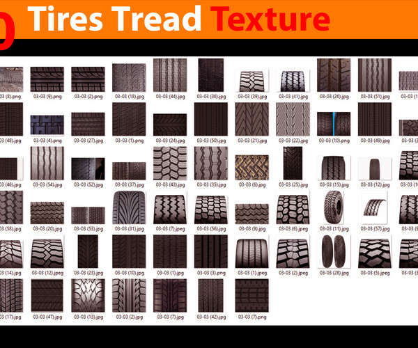 ArtStation - 130 Tires Tread Texture | Brushes