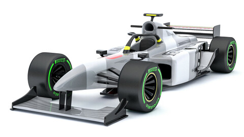 3D Formula 1 car model 04