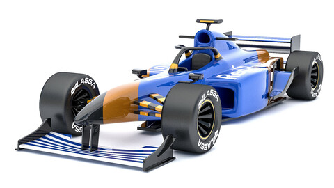 ArtStation - 3D Formula 1 car model 02 | Game Assets