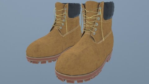 TIMBERLAND STYLISED SHOES low-poly PBR