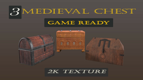 Game ready Medieval chests