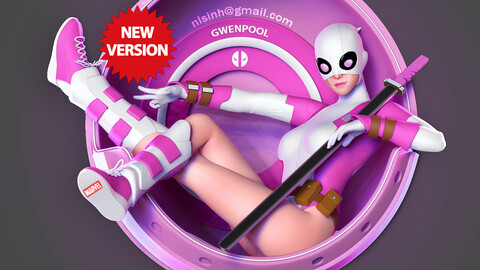 GwenPool Fanart (new version)