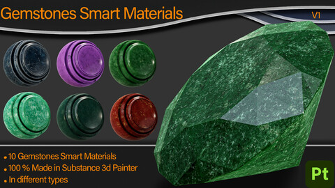 High Details - Gemstone Smart Material / Adobe Substance 3d Painter