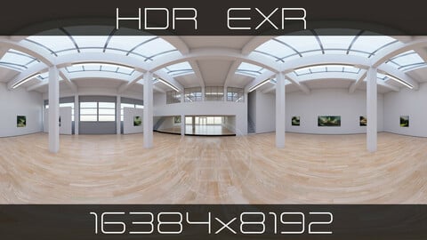 HDRI - Art Museum Gallery Interior 29 v1 - 16384x8192
