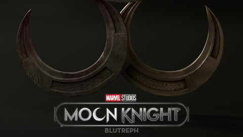Marvel Studios Moon Knight Crescent Darts 3D Model