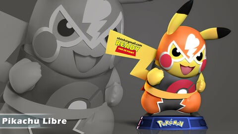 Pikachu Mascarada / Pikachu Libre (#30/30) - Epic Game - A loja de