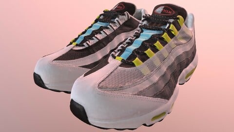 NIKE AIRMAX 95 GREEDY SHOES low-poly PBR