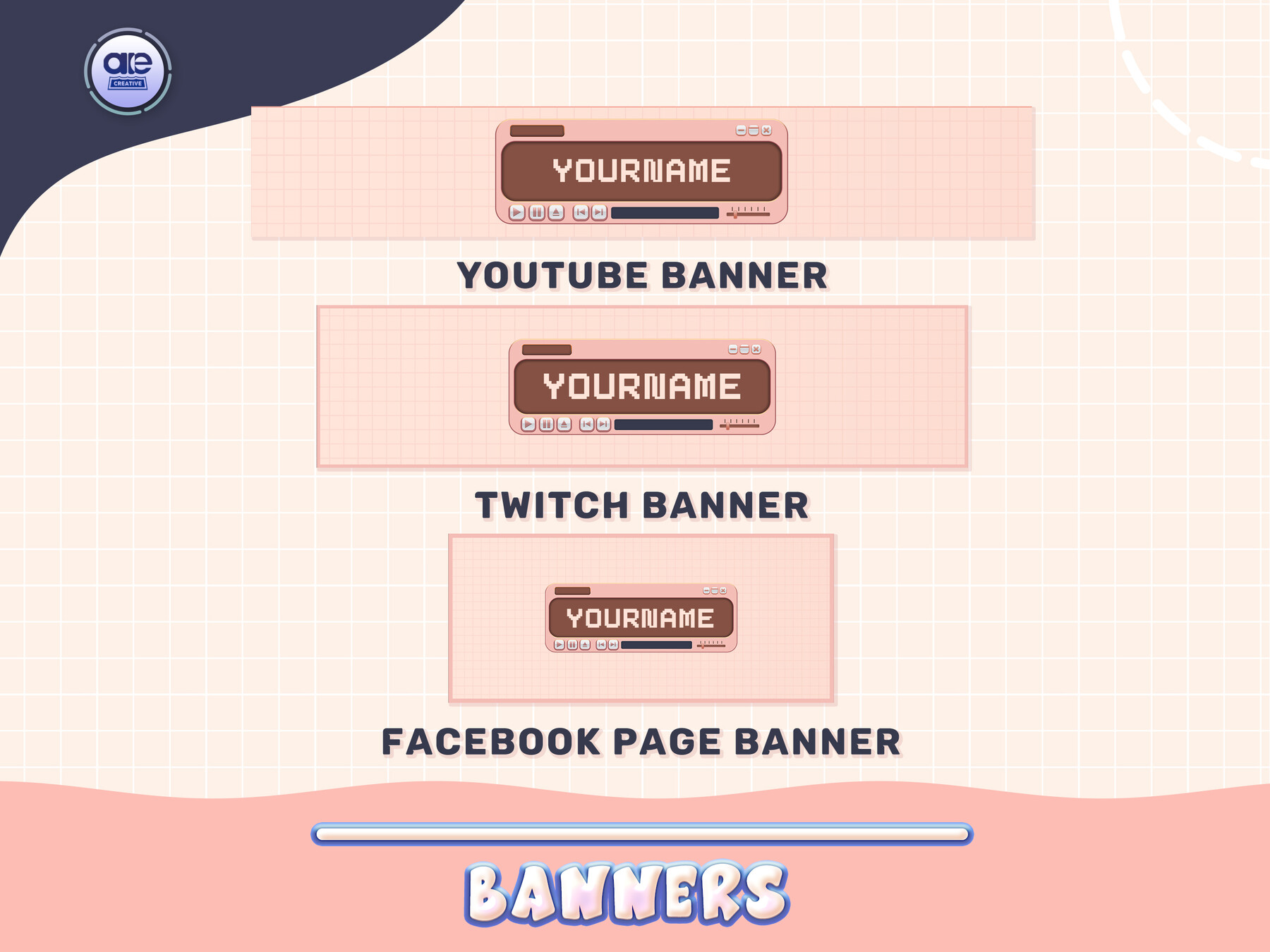 ArtStation - Animated Stream Package Brown, kawaii stream pack, animated  twitch screens, animated twitch alerts, twitch layout animated | Artworks
