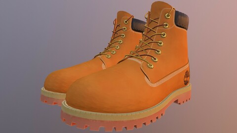 TIMBERLAND SHOES low-poly PBR