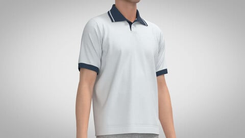 Polo Shirt 2, Marvelous Designer, Clo3D