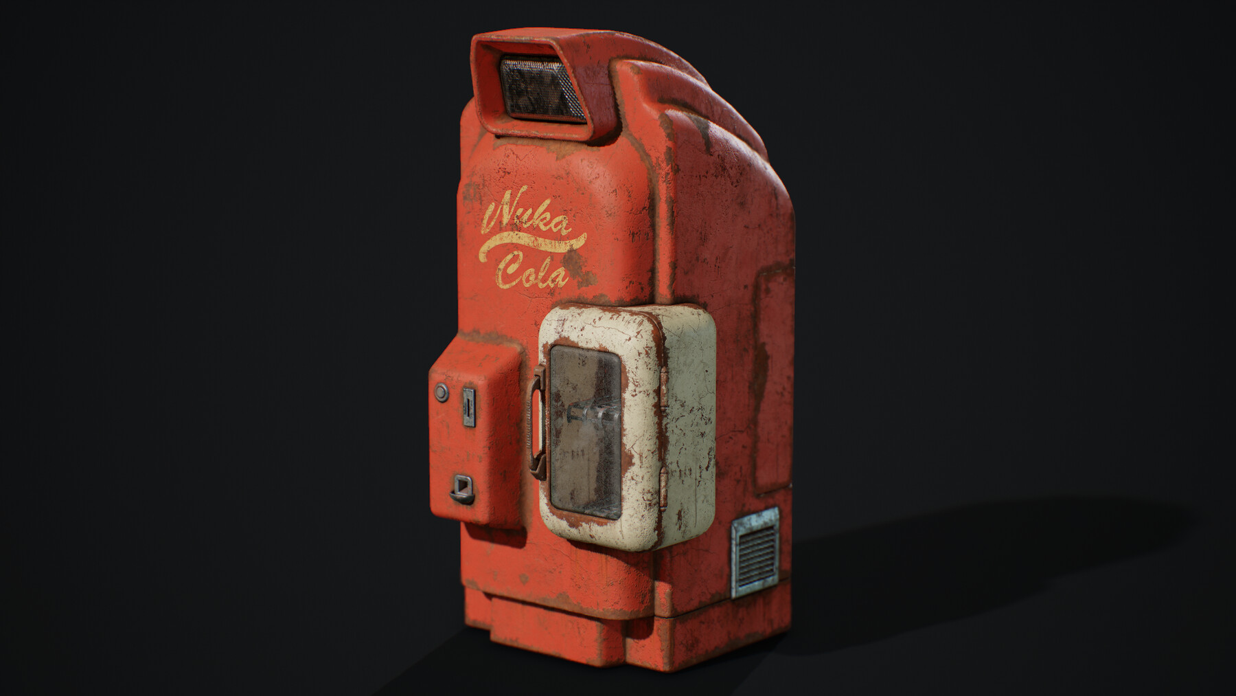 Artstation Fallout 4 Fanart Nuka Cola Fridge Game Assets