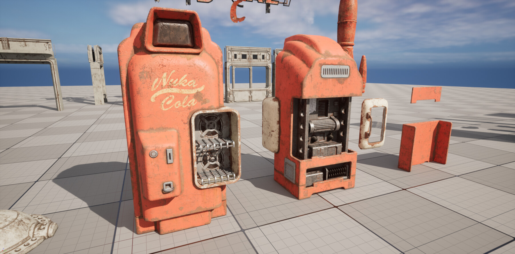 ArtStation Fallout 4 Fanart Nuka Cola Fridge Game Assets